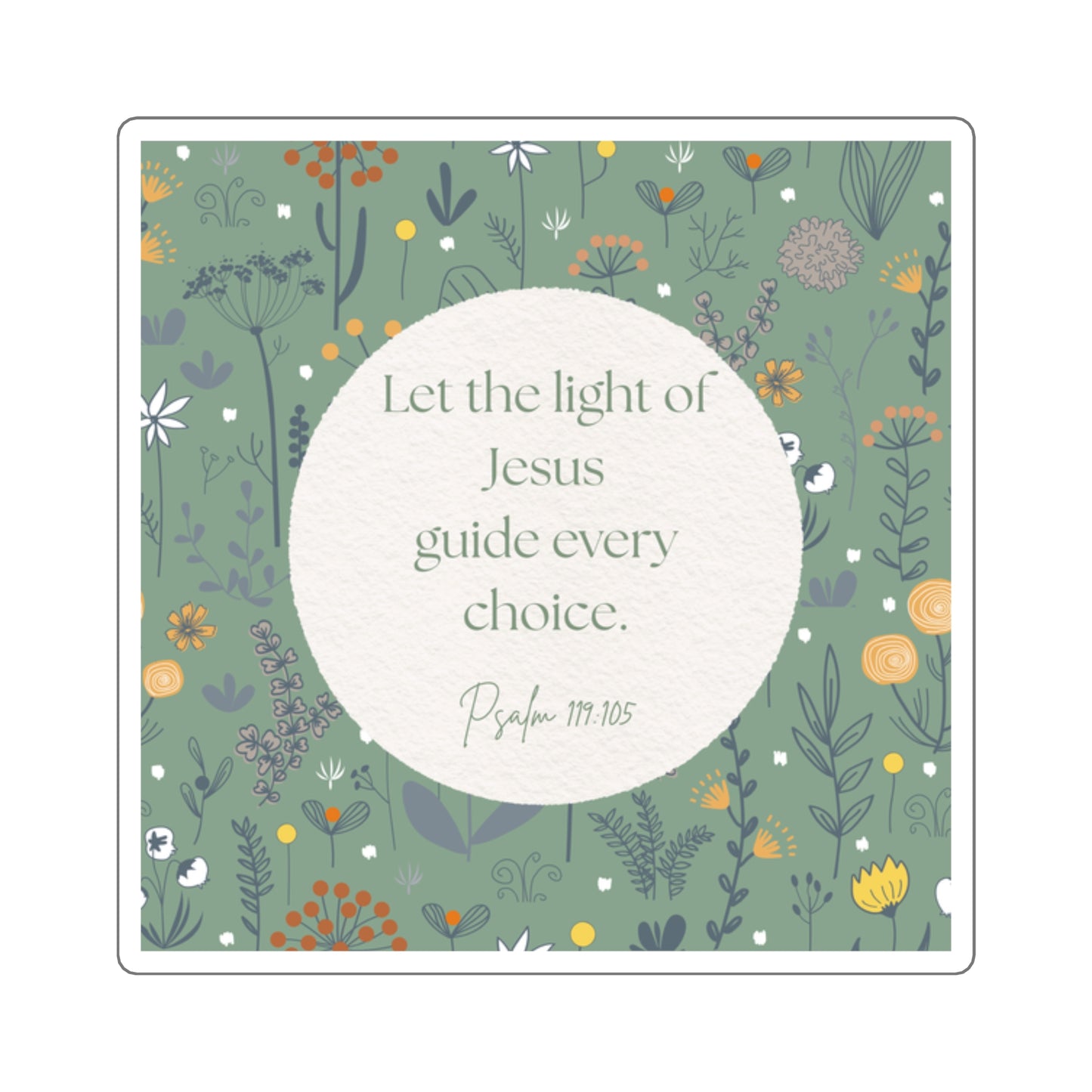 Light of Jesus Square Sticker
