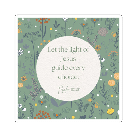 Light of Jesus Square Sticker